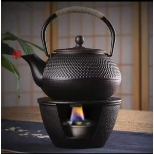 Cast iron set teapot