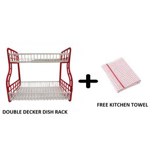 Kenpoly QUALITY Double Decker Dish Rack Plus Towel @ Best Price