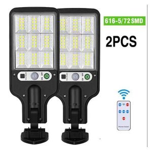 YWZX Solar Motion Sensor Wall Lights – 2 Pack (72 LED Each)