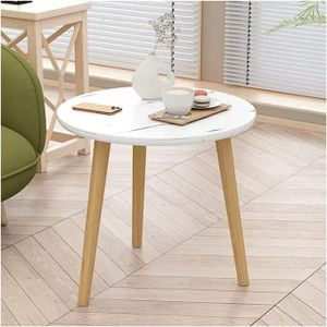Nordic Style Round Coffee Table, Solid Bedside Table, Small Coffee Table, Occasional Coffee Table, Side Table For Living Room And Small Spaces, Sofa Table (Size : 50 X 51 Cm
