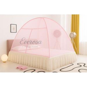 5 by 6 pink Foldable Tent net