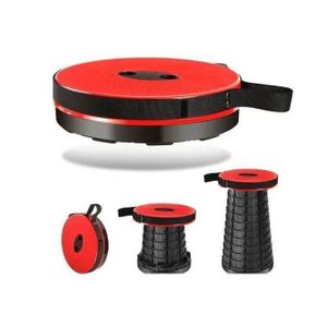 Portable Retractable Plastic Stool Adjustable Foldable Chair for Travel Fishing and Outdoor Use Lightweight 45x25cm