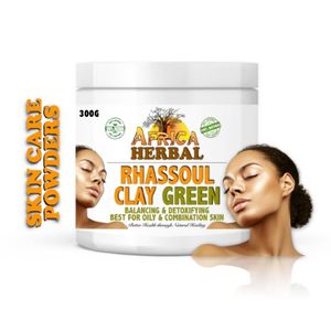 Africa Herbal Meds RHASSOUL CLAY GREEN FACE MASK POWDER
