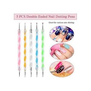 5PCS Double-ended Dotting Tools for Painting Nails Dotting Tool Set for DIY & Professional Use, Detailer, Acrylic Nail Dotting Tools