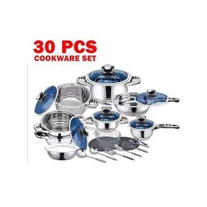 Marwa German Long Life Heavy Duty Induction Cooking Pot Ware Set With Glass Lids