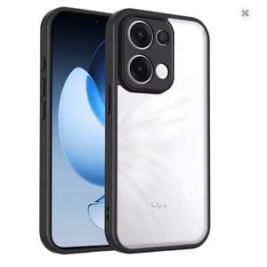 Oppo Reno 13 Transparent, Clear And Colorless With Black Edges New Skin Unique And Stylish Heavy Protection Phone Case/ Cover