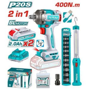 TOTAL TOSLI23048 Cordless 2 pcs combo kit 400Nm