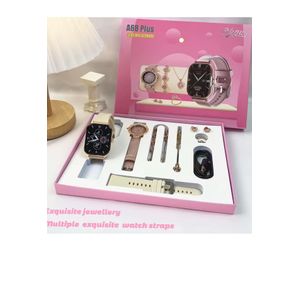 A68 plus smart watch with multiple colours and bracelets etc