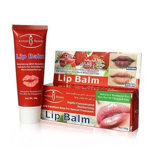 Aichun Beauty Moisturizing Lip Balm Strawberry Smoother Dry Chapped Lips.