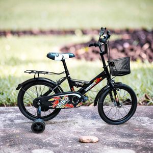 .	Wide Tires Soft Grips Beginner Friendly Easy Control 16 Inch 4-7 Years Old Children Kids Bicycle