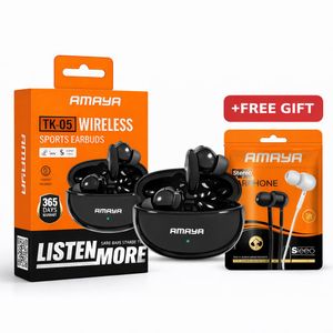 Amaya Wireless Bluetooth Earbuds 36/22H Playtime, Deep Bass, Noise Reduction