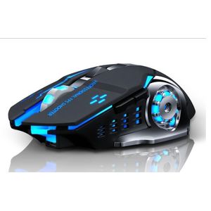 2.4G Wireless Professional Gaming Mouse Rechargeable, Color Changing 6 Buttons DPI 800/1200/1600 for Pro Game Notebook, PC, Laptop, Computer