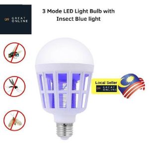 Bug Zapper Light Bulb 2-in-1 Indoor Mosquito Zapper Gnat Trap- Electric Fly Insect Killer and Bug Catcher for Home and Backyard Patio