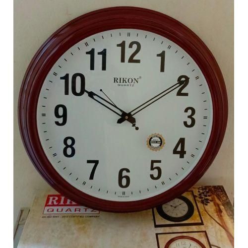 product_image_name-Rikon-Wall clock 43 cm diameter - Brown coloured-1