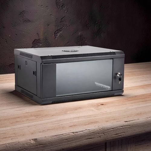 product_image_name-Generic-Vented Side Panels Ventilation Slots Efficient Cooling Rack Enclosure 4U Wall Mount Data Cabinet -1