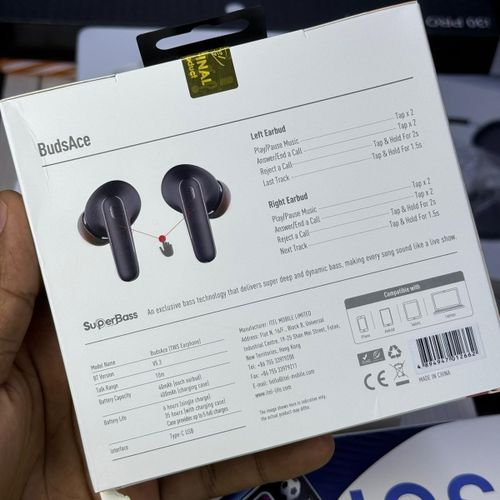 product_image_name-Itel-Buds Ace (King of Bass) - 4 Mic ENC, 14.2mm Driver, 35h Battery, Type-C Charging, Sweatproof-8