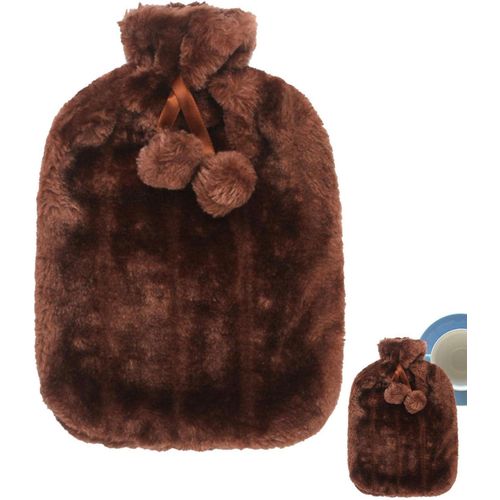 product_image_name-Generic-Hot Water Bottle with Soft Faux Plush Cover for Heat Therapy-1
