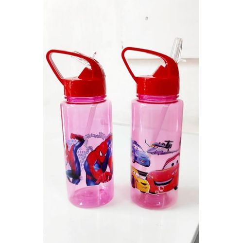 product_image_name-Generic-Disney Kids Water Bottle 650ml Cartoon Straw Cup – Minnie, Mickey, Princess & Superhero Sports Drinking Bottle-3