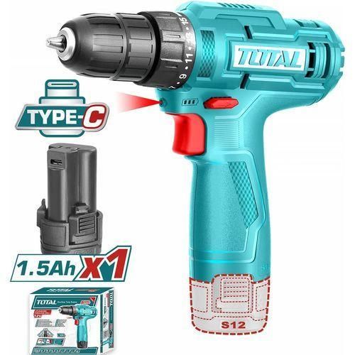 product_image_name-TOTAL-TDLI12428 Lithium-Ion cordless drill Voltage:12V.-1