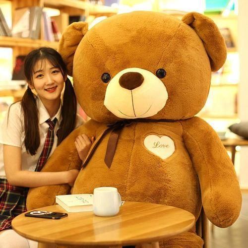 product_image_name-Generic-Large Brown Teddy Bear Plush Toy – Soft Giant Teddy bear (100cm / 120cm / 140cm)-2