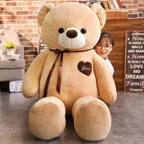 product_image_name-Generic-Large Brown Teddy Bear Plush Toy – Soft Giant Teddy bear (100cm / 120cm / 140cm)-4