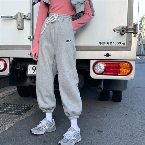 Streetwear Track Pants Women, Black Streetwear Sweatpants