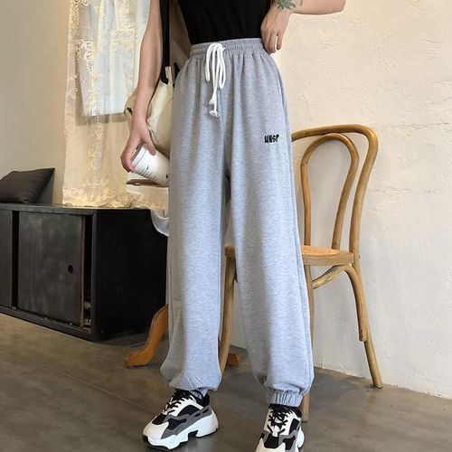 Fashion (Grey-7799)Joggers Wide Leg SweatPants Women Trousers Plus Size High  Waist Pants Streetwear Korean Casual Pant Femme Fall WEF @ Best Price  Online