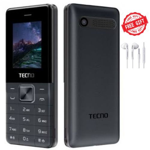 Tecno T301 - Dual SIM - Black + FREE Earphones @ Best ...