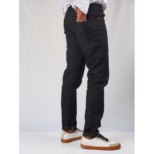 product_image_name-Cladshati-Men's Black Slim Fitting Jeans-3