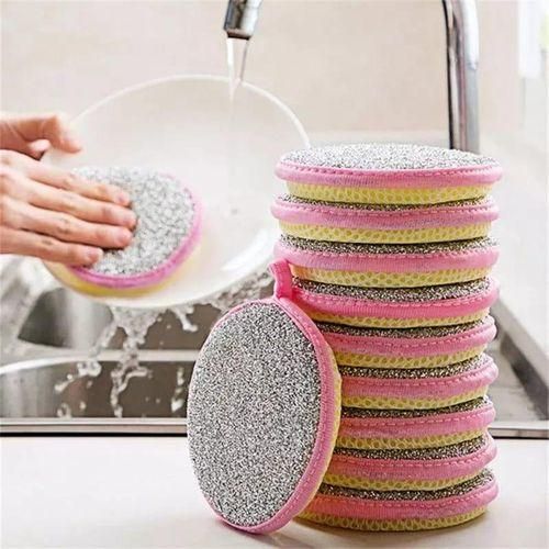 product_image_name-Generic-5Pcs Double Side Dishwashing Sponge-1