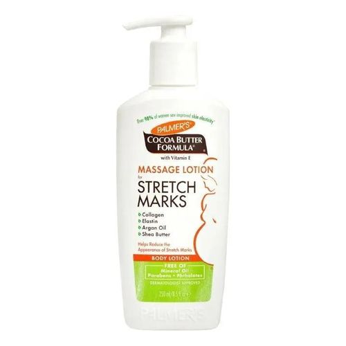 PALMER'S Cocoa Butter Formula Massage Lotion For Stretch Marks, Pregnancy Skin Care Belly Cream Weight Fluctuation with Collagen, Elastin, Argan OIl and Shea Butter 250ml