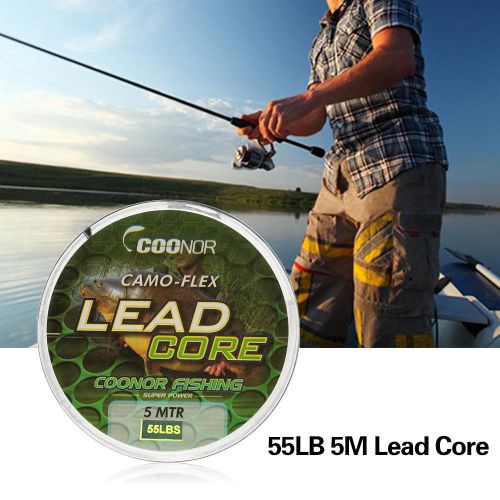 Generic 35lb / 45lb / 55lb 5m Leadcore Braided Camouflage Carp