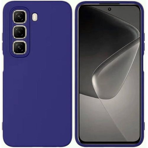 product_image_name-Generic-Navy Soft Silicone Slim Smooth Phone Case Cover for Infinix Hot 50 Pro+ (Hot 50 Pro Plus)-1