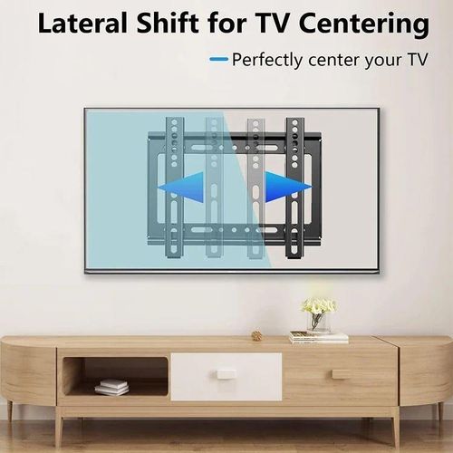 product_image_name-Generic-Universal Flat Panel TV Wall Mount 14–43 Inches Fixed Type Solid Steel VESA Compatible-2