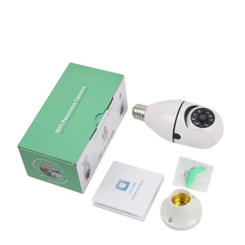 product_image_name-Generic-WiFi CCTV bulb camera Full HD With 1080P Resolution Nanny Bulb Camera With Motion Detection-2