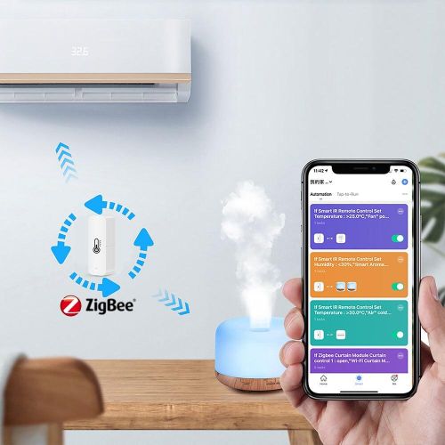 Tuya ZigBee Temperature and Humidity Sensor compatible with Alexa Google