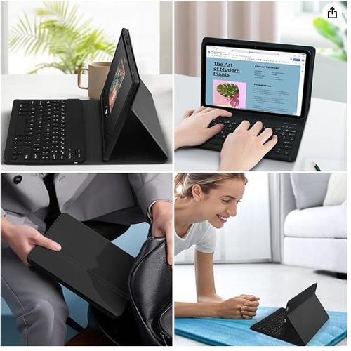 product_image_name-Generic-Keyboard  Case for iPad 10 10.9 – Bluetooth, Touchpad, Magnetic Stand, Backlight – Black-2