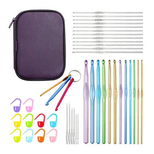 Generic 44PCS Crochet Hooks Kit Set Sewing Project Knitting Needles ...