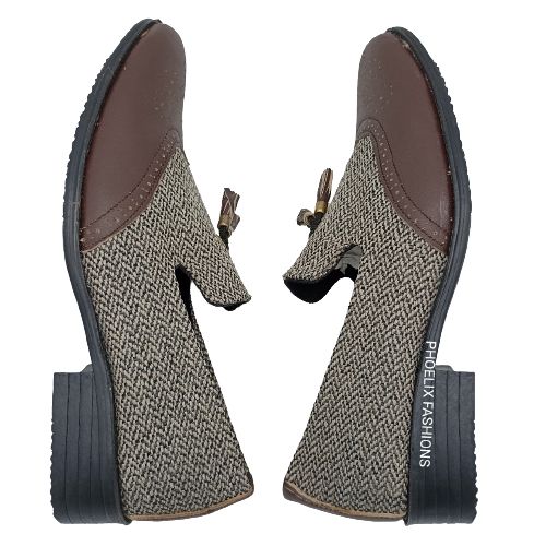 product_image_name-PHOELIX FASHIONS-Elegant Designer Ankara Casual / Wedding Shoes + FREE WRIST WATCH.-2