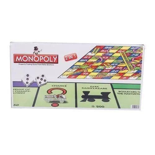 product_image_name-Generic-Monopoly 2 IN 1 SNAKE & LADDER FUN BOARD GAME-1