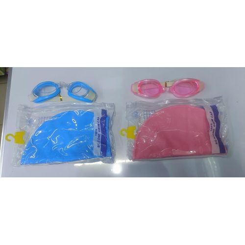 product_image_name-Generic-Two In 1 Silicon Swimming Cape And Anti Fog Swimming Glasses.-2