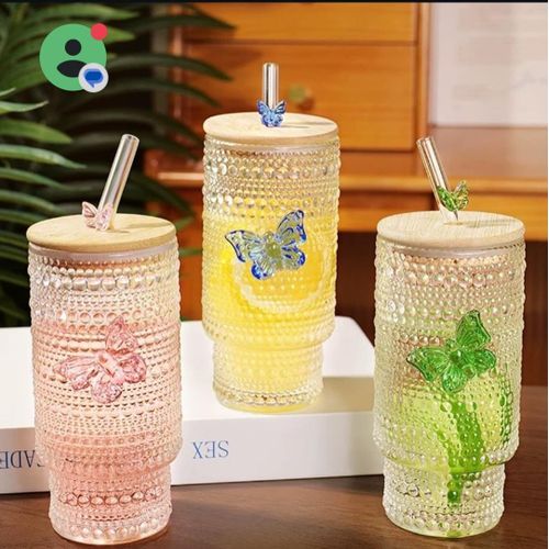 product_image_name-Generic-475ml Glass Cups with Lids and Straws, -1