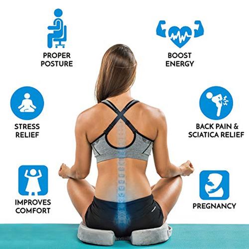 Office -Car Cushion, Memory Foam, Tailbone Pain, Sciatica Relief Correct  Posture