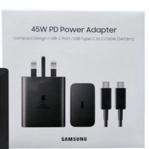 product_image_name-Samsung- 45W Superfast Adapter USB-C+5A Type C Cable (up To100 Watts)-2