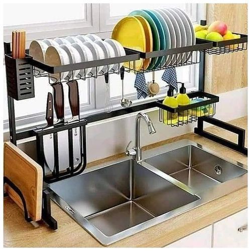 iSPECLE Dish Drying Rack, 2 Tier Dish Rack with Utensil Holder and