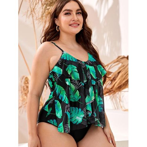Generic Vigojany 2023 Leaf Print Plus Size Tankini Swimwear Women Large High Waist Swimsuit Laydies Backless Big Bathing Suit Beachwear Green Swimsuit Best Price Online Jumia Kenya
