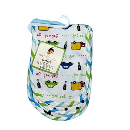product_image_name-carter's baby-Carter's 3 Pack Baby Burp Cloths(Assorted Colours)-2