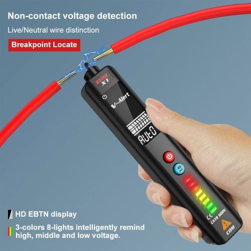 Bside Non-contact Voltage Detector Intelligent Live Wire Hz ...