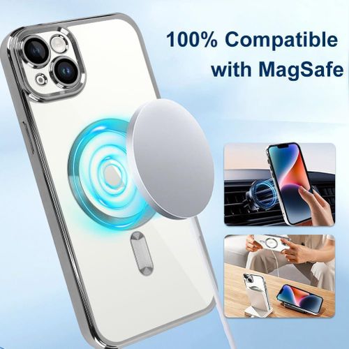 product_image_name-Generic-iPhone 15 Phone Case, Gold Electroplated Clear Case with Magnet for Magsafe & Wireless Charging Support for Second Device-5