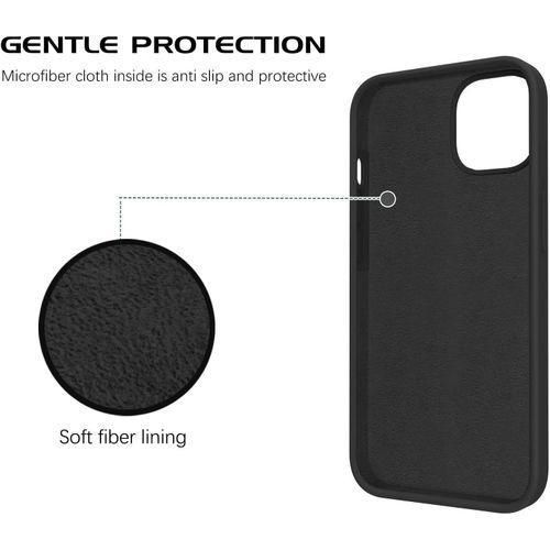 product_image_name-Generic-iPhone 13 Case Silicone iPhone 13 Phone Case Men Women Gel Rubber Microfiber Lining Cushion Texture Cover Shockproof Protective Cases - Black-3